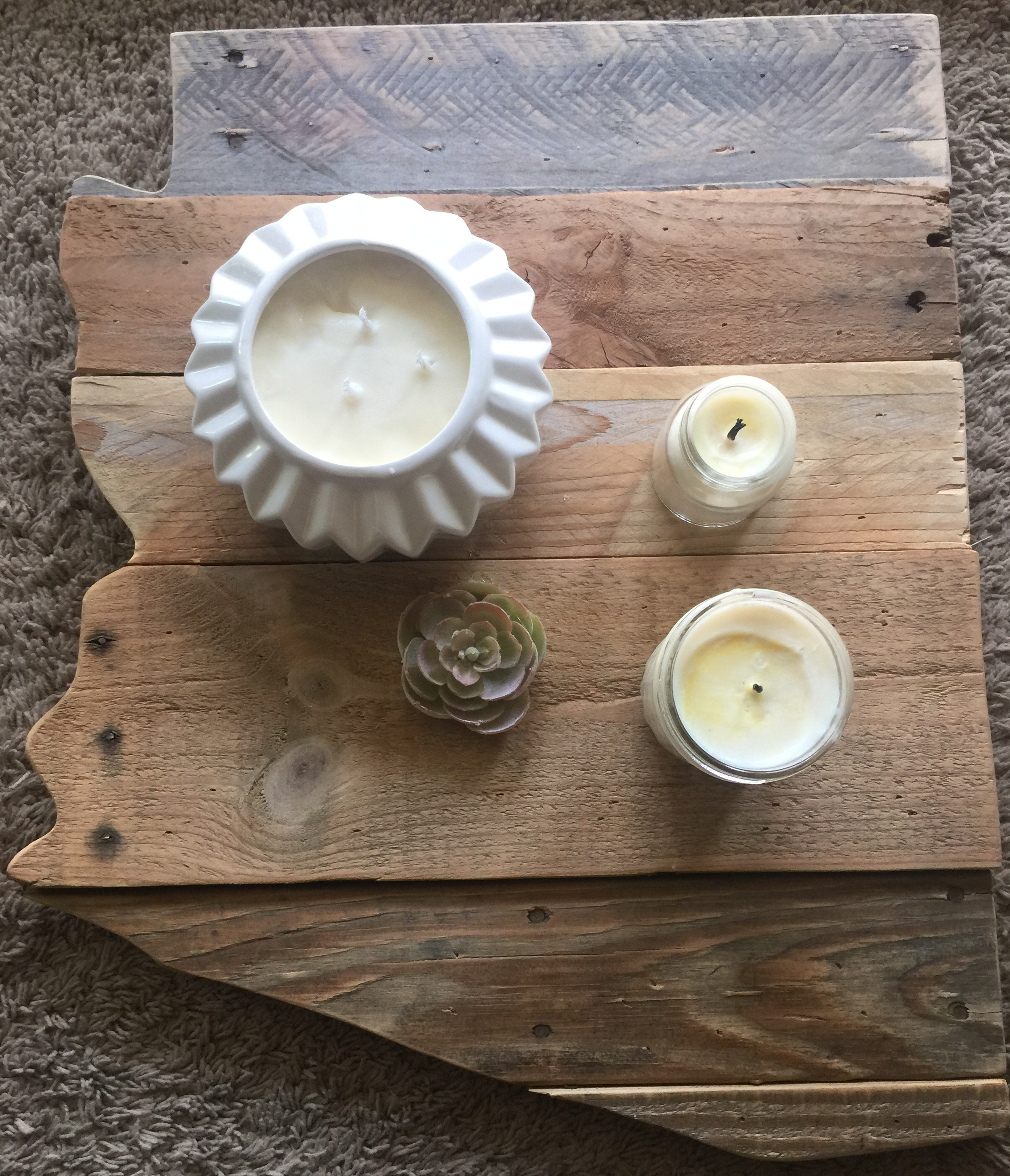 DIY Candle Project Finished Product